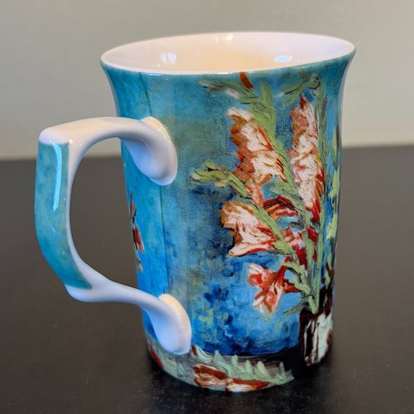 STECHCOL Gracie Bone China Cup / Mug ~ Impressionist Floral Gladiolus Still Life - Picture 4 of 8